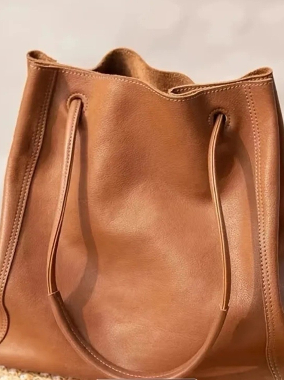 Classic Brown PU Leather Tote Bag - Timeless Everyday Carry